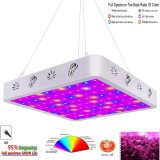 600W LED Grow Light Panel Lamp  Full Spectrum Hydroponic Plant Growing with Adjustable Hanger(108pcs LEDs) 2PACK- HearGrow(US ONLY)