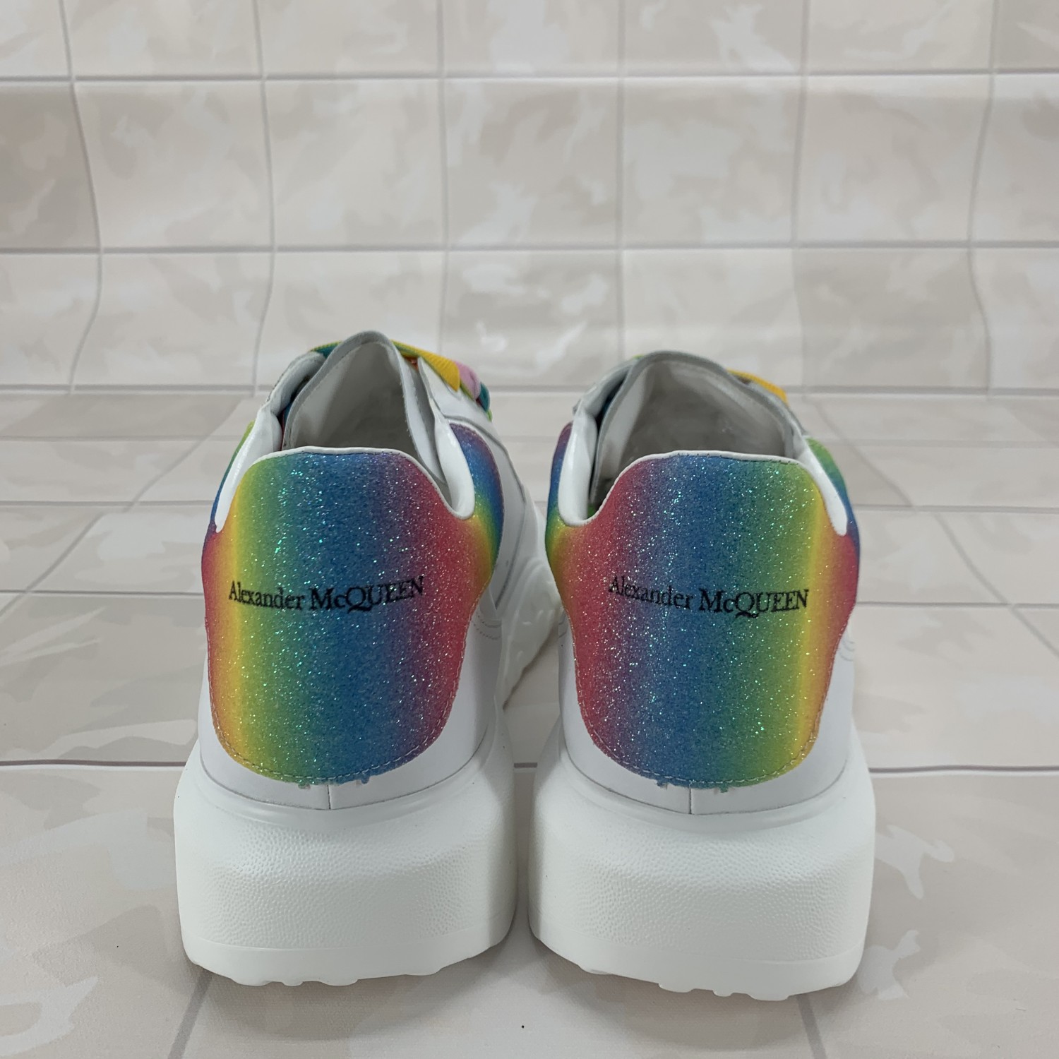 alexander mcqueen platform trainers