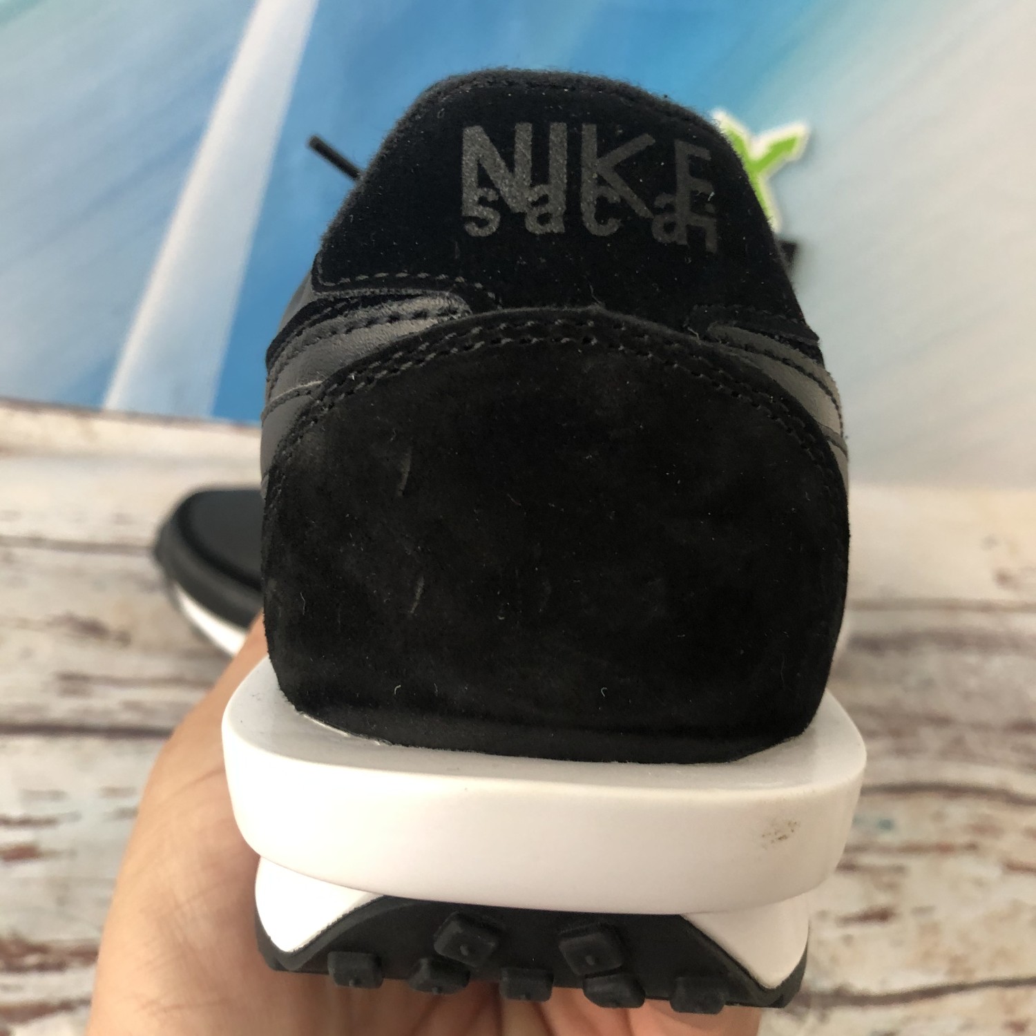 nike sacai ld waffle nylon black