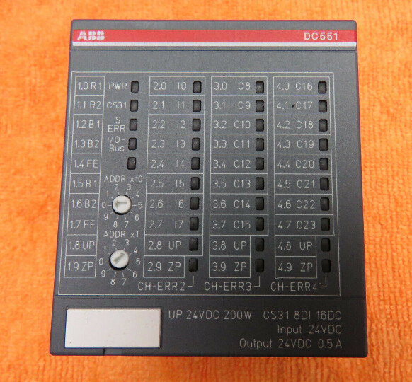 ABB DC551-CS31 1SAP220500R0001 Digital I/O Bus Module