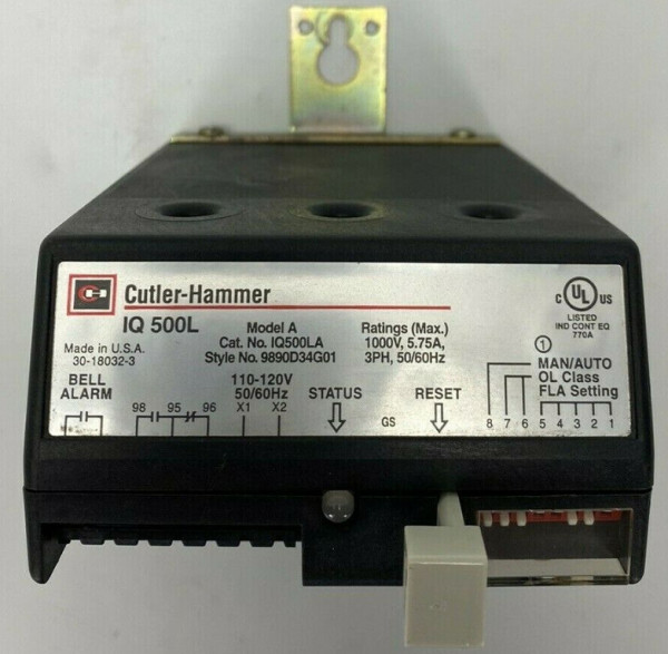 EATON CUTLER HAMMER IQ500LA 9890D34G01 Model 