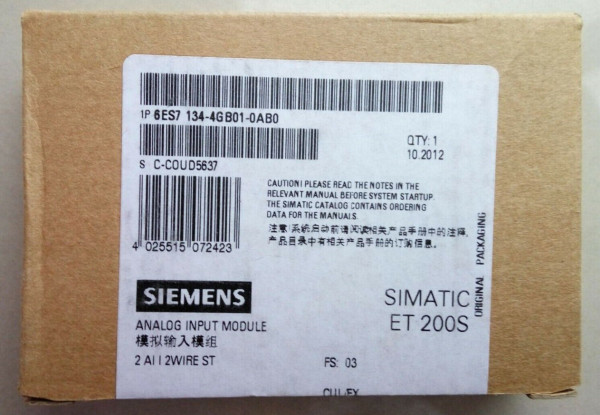 SIEMENS 6ES7134-4GB01-0AB0 20mA PLC Electronic Module