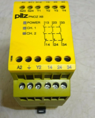 Pilz PNOZ x6 110-120VAC 3n/o SAFETY RELAY