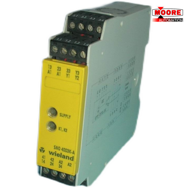 WIELAND SNO 4003K-A SNO4003K-A SN04003K-A Safety Relay Module