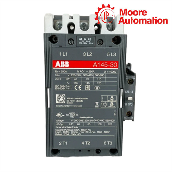 ABB A145-30-11 3-Pole AC-Operated Contactor