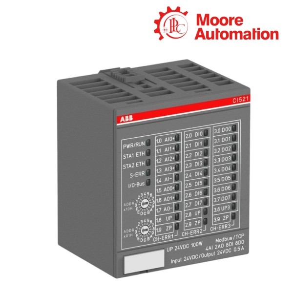 ABB CI521-MODTCP 1SAP222100R0001 Modbus TCP Mixed-I/O Interface