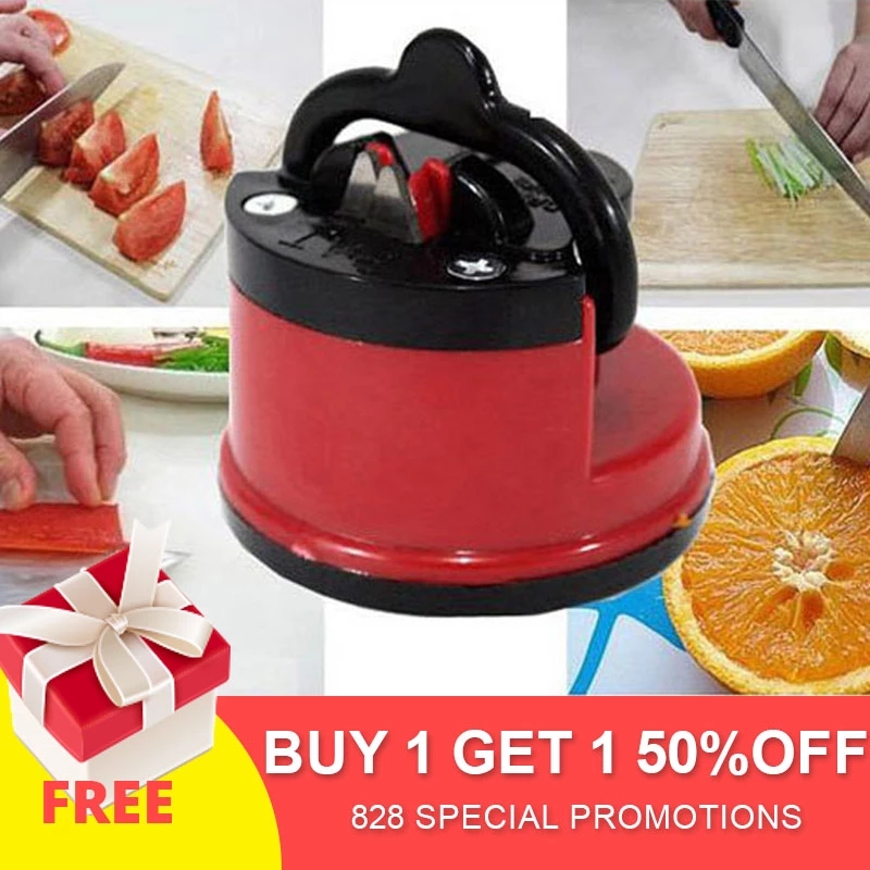 Knife sharpener Kamille 6x6x6.5 cm with suction cup 5702 - AliExpress