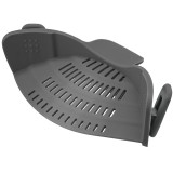 Snap 'N Strain Strainer, Clip On Silicone Colander, Fits All Pots and Bowls