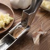 Stainless Steel Easy Grips Garlic Press