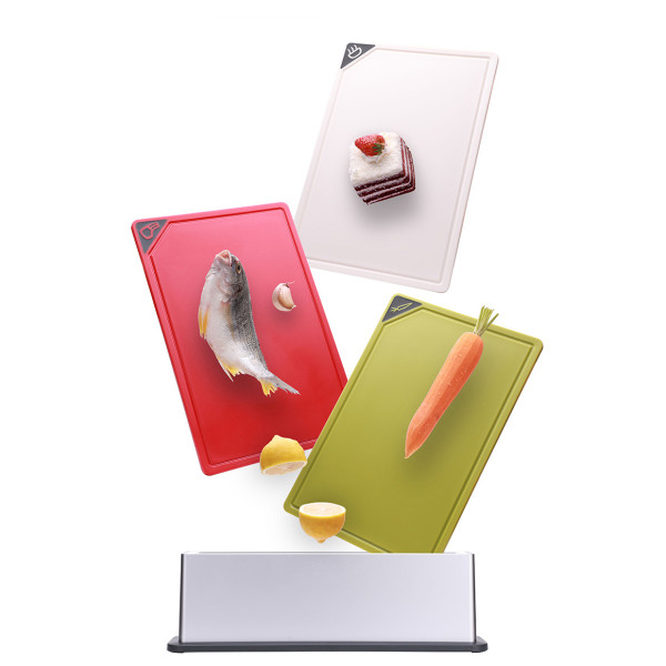 Color-coded cutting board set Different color for different food