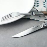 laguiole bestick laguiole le couteau knive flatware set steak knive & fork