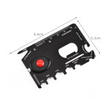 Outdoor Multi-function EDC tool card opener with LED Light