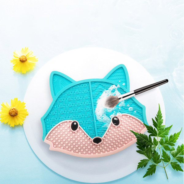 Multifunctional Silicone Scrubbing Pad Makeup Brush Cleaning Pad Beauty Brush Scrubbing with Suction Pad Cosmetic Cleaner Scrubber Tools