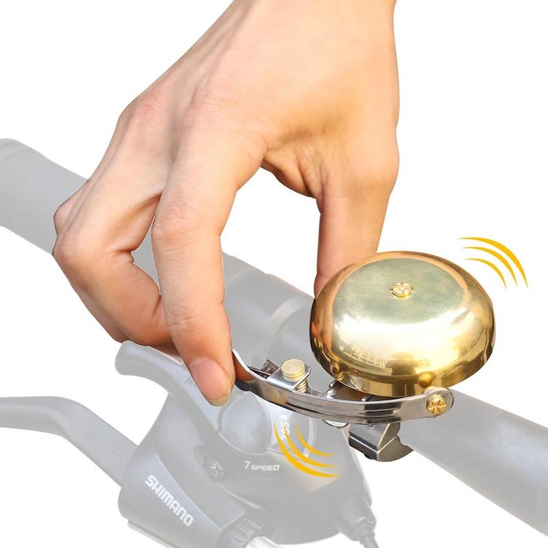 Bicycle Bell Classic Brass Bicycle Horn Cycling Accessories Fit 0.50.94inch Handlebar,AntiRust
