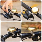 Bicycle Bell Classic Brass Bicycle Horn Cycling Accessories Fit 0.5-0.94inch Handlebar,Anti-Rust, Loud Sound ebike