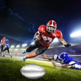 Premium Football Shape Rugby Silicone Ice Cube Mold & Candy Mold Food Grade Silicone BPA FREE | Chocolate, Candy, Ice Cube and More Football Shape