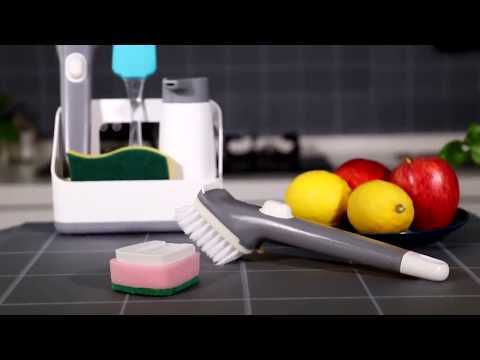 kitchen equipment and their uses Multifunction kitchen clean brush drainage rack