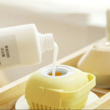 2-in-1 Silicone Scrubber Dispenser Multifunction Bath Brush Cleaning Brush Liquid Soap Dispenser For Babies Shower
