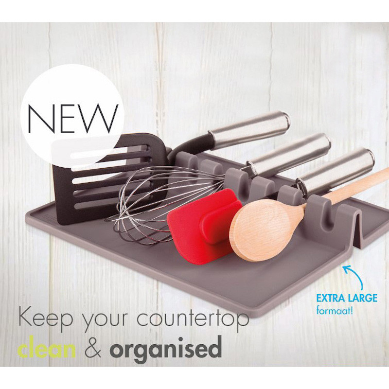 Utensil rest xl keeps your countertop clean