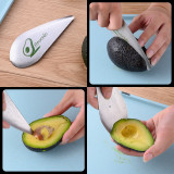 All in one avocado slicer stainless steel