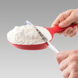 1 Cup scoop & sift ergonomic design easy scopping dishwasher