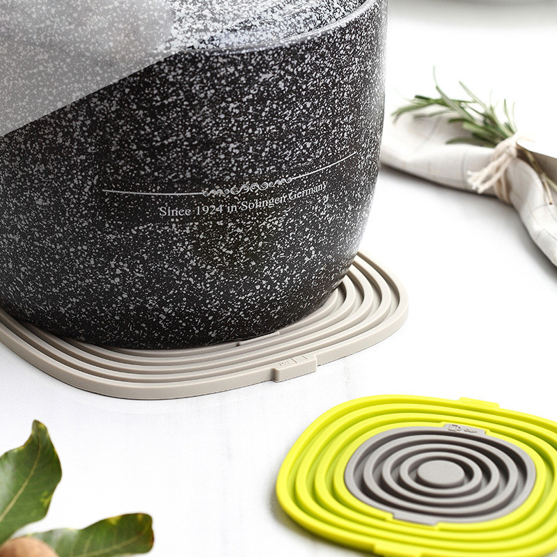3 in 1 silicone cup padSilicone Pot Holders Trivets for Hot Dishes
