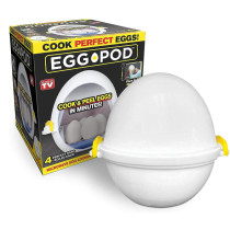 Egg Pod - Microwave Egg Cooker that Perfectly Cooks Eggs and Detaches the Shell! As Seen on TV