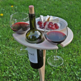 Woodworks Folding Outdoor Wine Table Have wine will travel