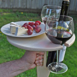 Woodworks Folding Outdoor Wine Table Have wine will travel