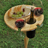 Woodworks Folding Outdoor Wine Table Have wine will travel