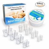 Anti Snoring Device Snore Stopper With 8 Nose Vents And Travel Case Kit BPA Free FDA SGS