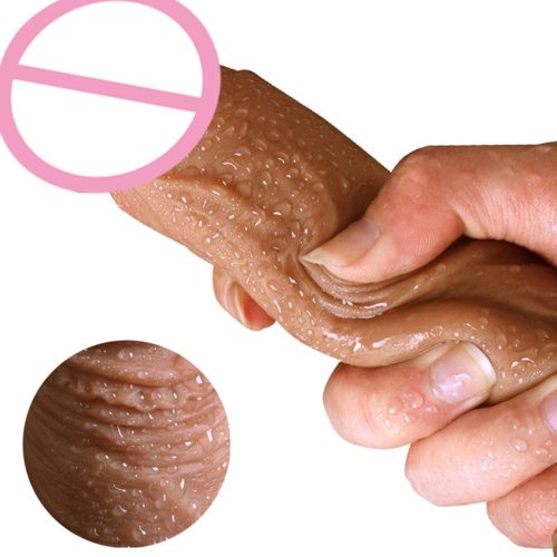 7/8 Inch Huge Realistic Silicone Dildo with Suction Cup