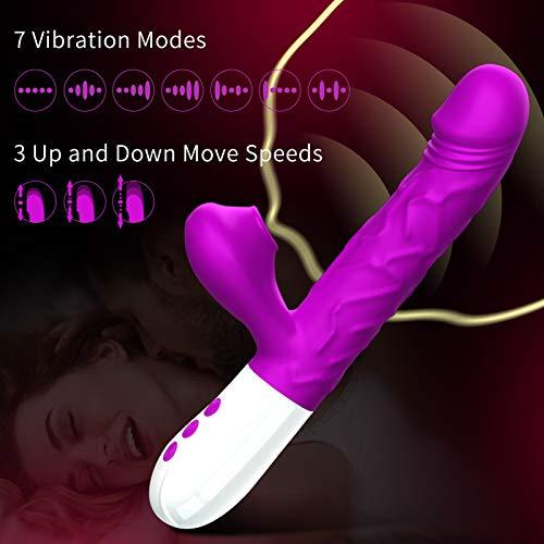 [Free Delivery] Thrusting Sucking Rabbit Vibrator for Women