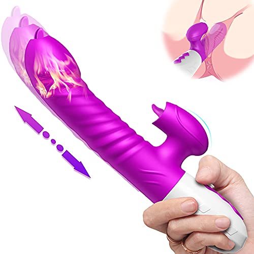 VIBRO© G Spot Rabbit Vibrator-Vibrating 2 Tongues for Clitoris Stimulation