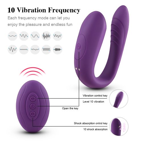 VIBRO© Wireless Remote U Shaped Vaginal  Sucking Vibrator
