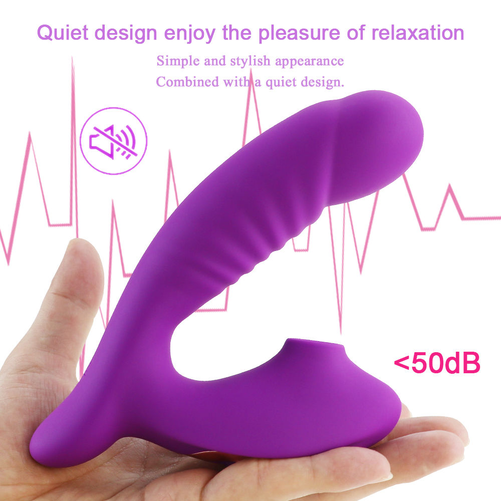 VIBRO© 2 in 1 Clitoral Sucker & Vaginal Silicone Vibrator
