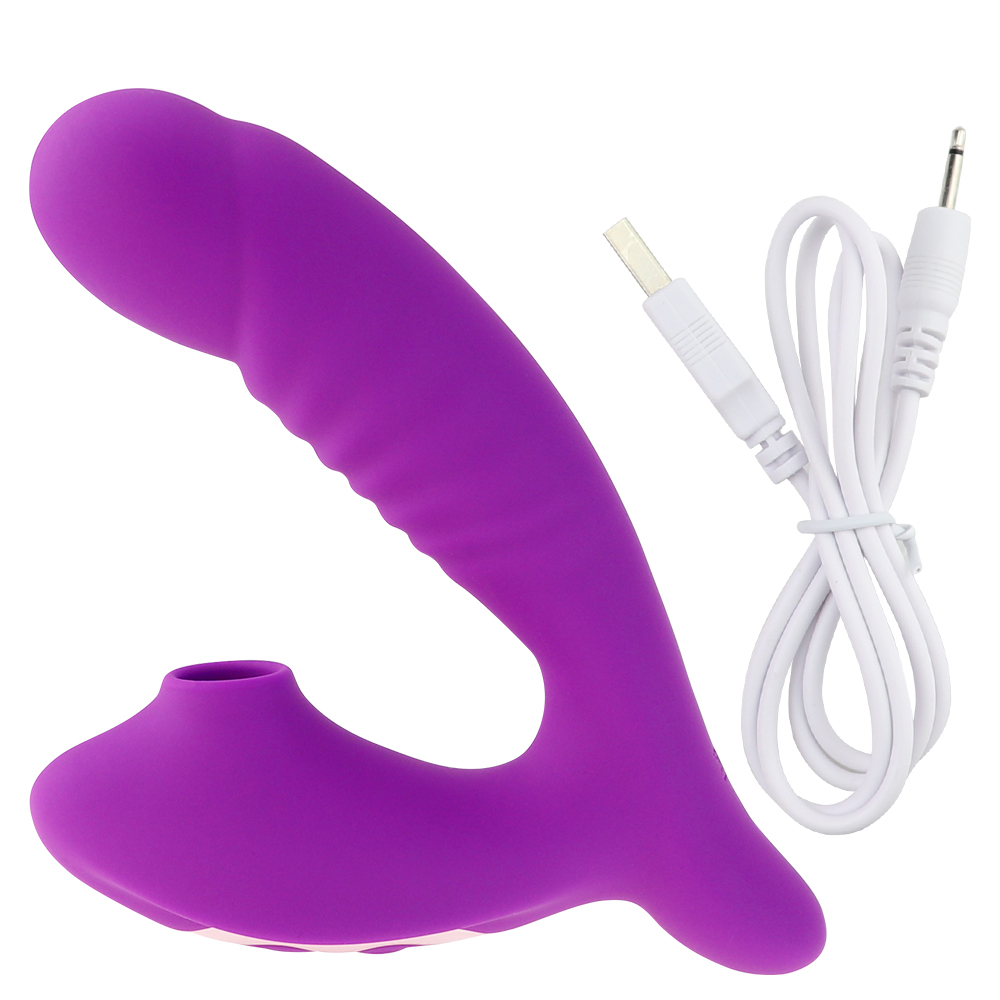 VIBRO© 2 in 1 Clitoral Sucker & Vaginal Silicone Vibrator