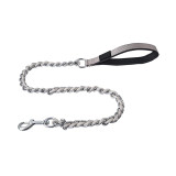 Padded Handle Chain Link Dog Leash