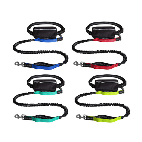 Hands Free Dog Leash with Zipper Pouch
