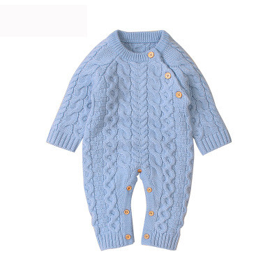 Baby Strampler Gestrickte Kleidung Winter Dicke Warme Neugeborenen Jungen Mädchen Overalls Langarm Kleinkind Infant Outfits Kinder Pullover