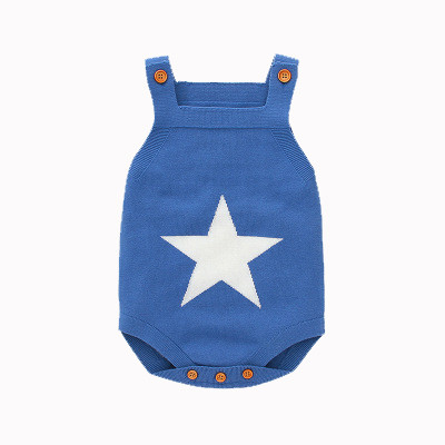 Baby Bodys Strick Neugeborenen Jungen Mädchen Körper Tops Fünf Stern Infant Sleeveless Onesie Kleinkind Kinder Overall Kleidung 0-18Months
