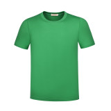 212# Thick cotton high round neck T-shirt