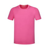 212# Thick cotton high round neck T-shirt
