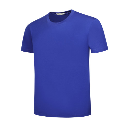 212# Thick cotton high round neck T-shirt