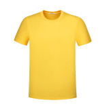 212# Thick cotton high round neck T-shirt