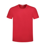 212# Thick cotton high round neck T-shirt