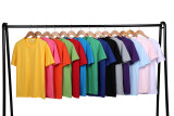 212# Thick cotton high round neck T-shirt