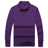 8121# Judy solid color lapel thickenedl long sleeve