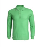 1195# Healthy cotton Lapel solid color long sleeve