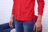 1195# Healthy cotton Lapel solid color long sleeve